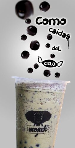 Flyer promocional Monck caídas del cielo